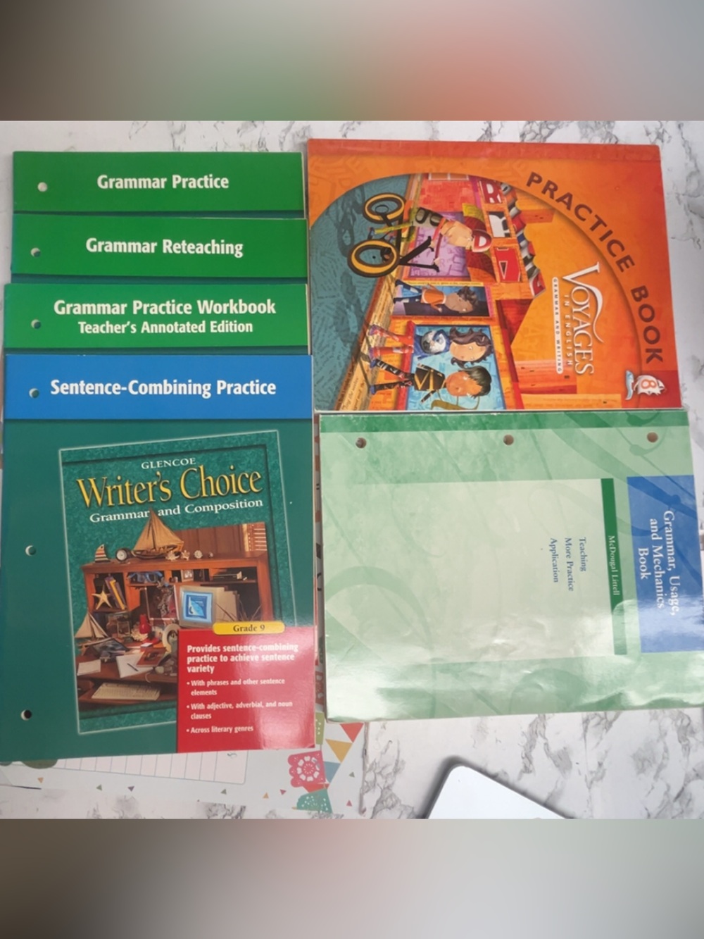 Assorted English Grammar & Practice Textbooks